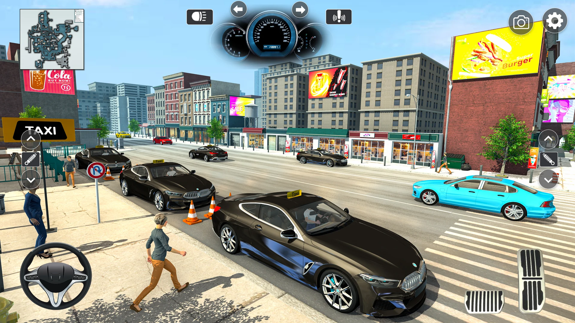 Grand Taxi simulator 3D game screenshot